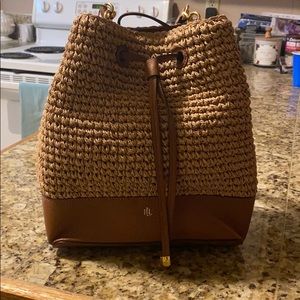 Ralph Lauren Women's Crochet Debby Drawstring Bag